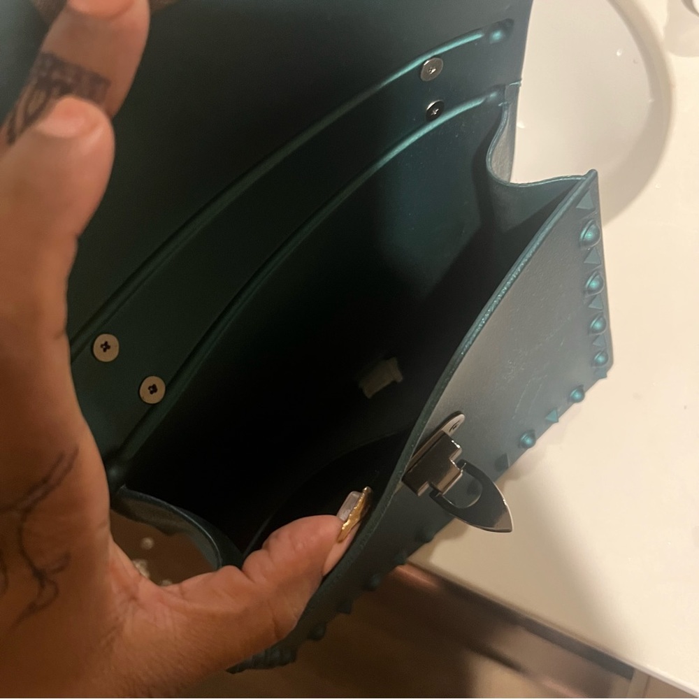 Emerald green purse